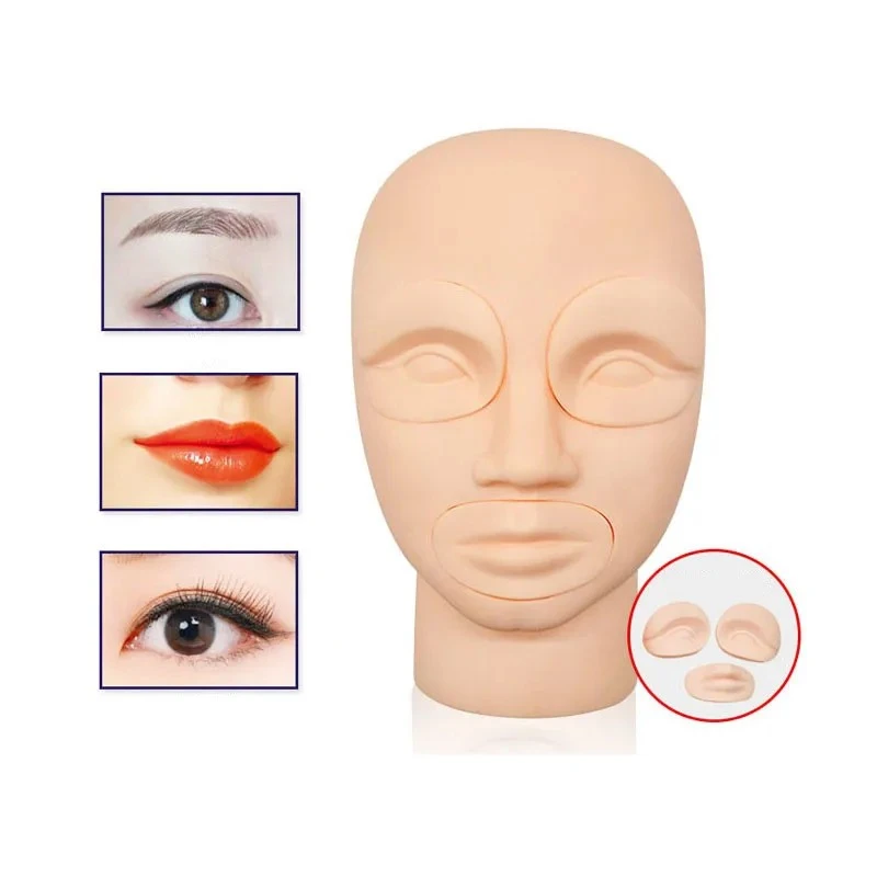 Mannequin head silicone,soft,replaceable,easy to color product thumbnail 35