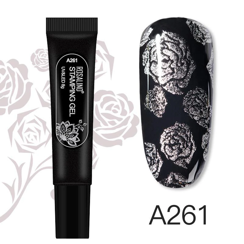 ROSALIND printing glue 8g hose nail polish glue nail shop printing steel plate nail art product thumbnail 13