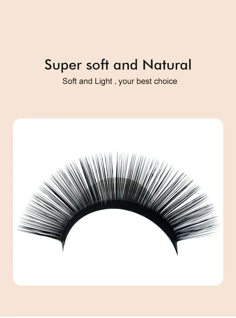 NATUHANA Lashes LL+LCLDLU(M) curl False 8-15Mix Matt Black product thumbnail 2