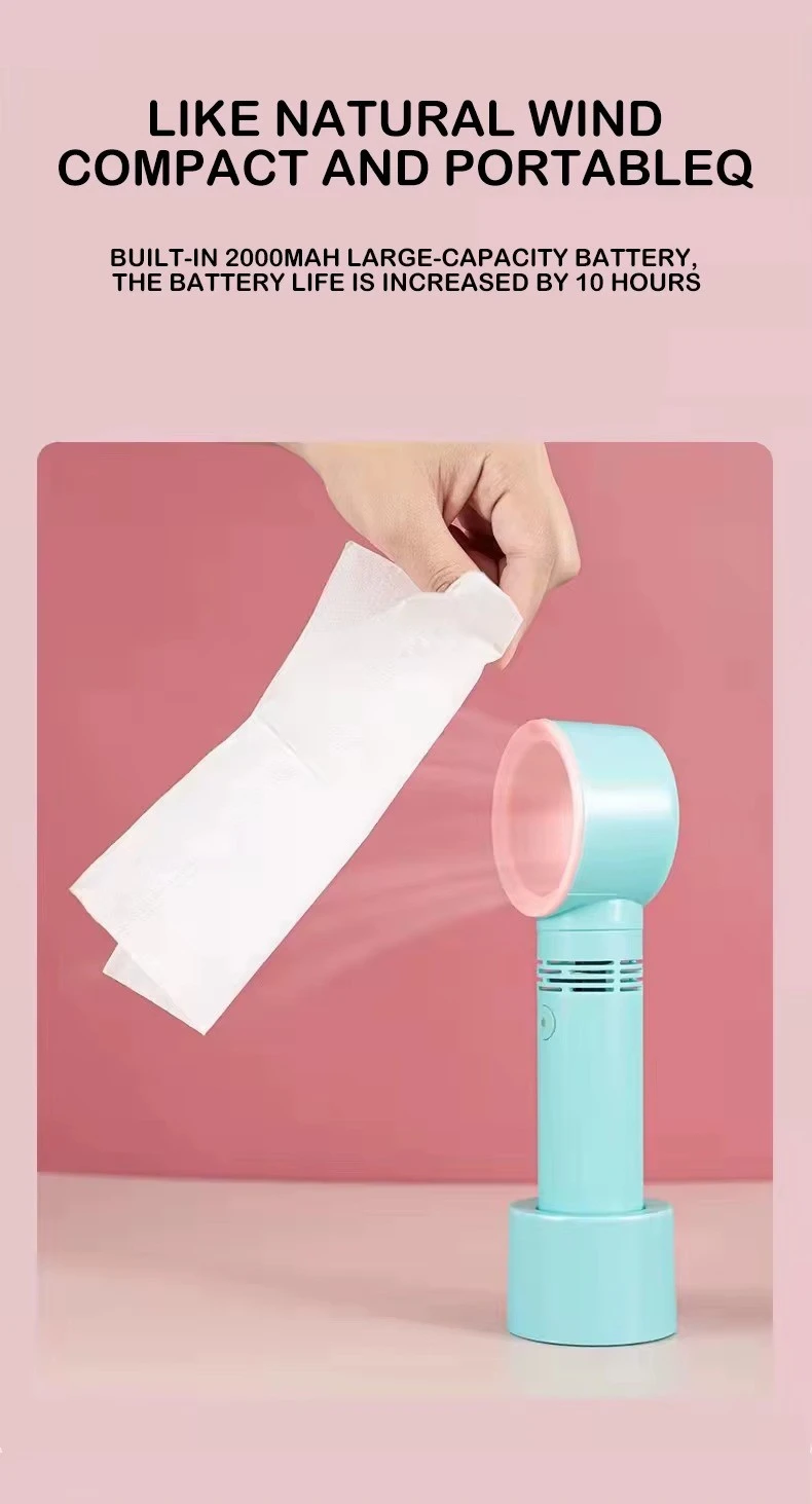Portable USB Rechargeable Bladeless Eyelash Fan Dryer – 3 Speed Mini Lash Extension Fan – 2000mAh Battery product thumbnail 13