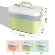 New Hand-Held Desktop Storage Box – Plastic Organizer for Scissors, Manicure Tools, Jewelry, Nail Gel Polish & Stationery product thumbnail 5