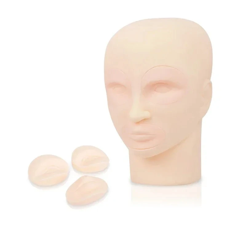 Mannequin head silicone,soft,replaceable,easy to color product thumbnail 2