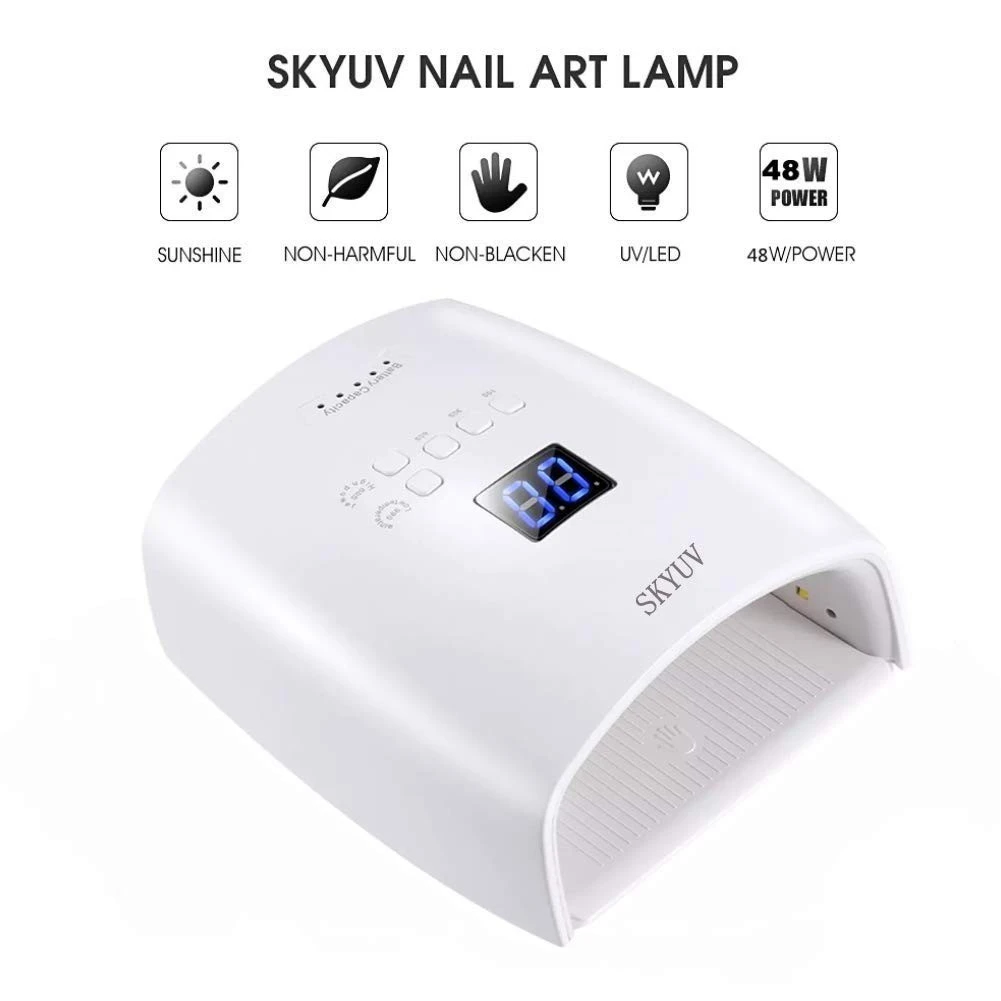 48W Rechargeable UV LED Gel Nail Lamp Dryer product thumbnail 2
