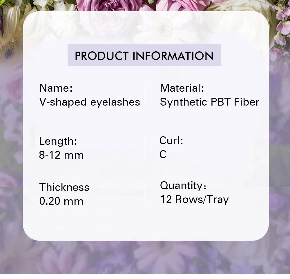 NATUHANA V Shaped Mink Lasher Ellipse Flat  Auto-Fans product thumbnail 8