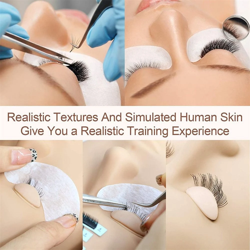 Eyelash Extension Kit, Mannequin Head with Replaced Eyelids product thumbnail 8