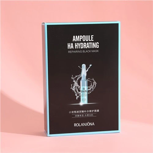 Ampoule HA Hydrating Rolanjona Black Face Mask Box product thumbnail 3