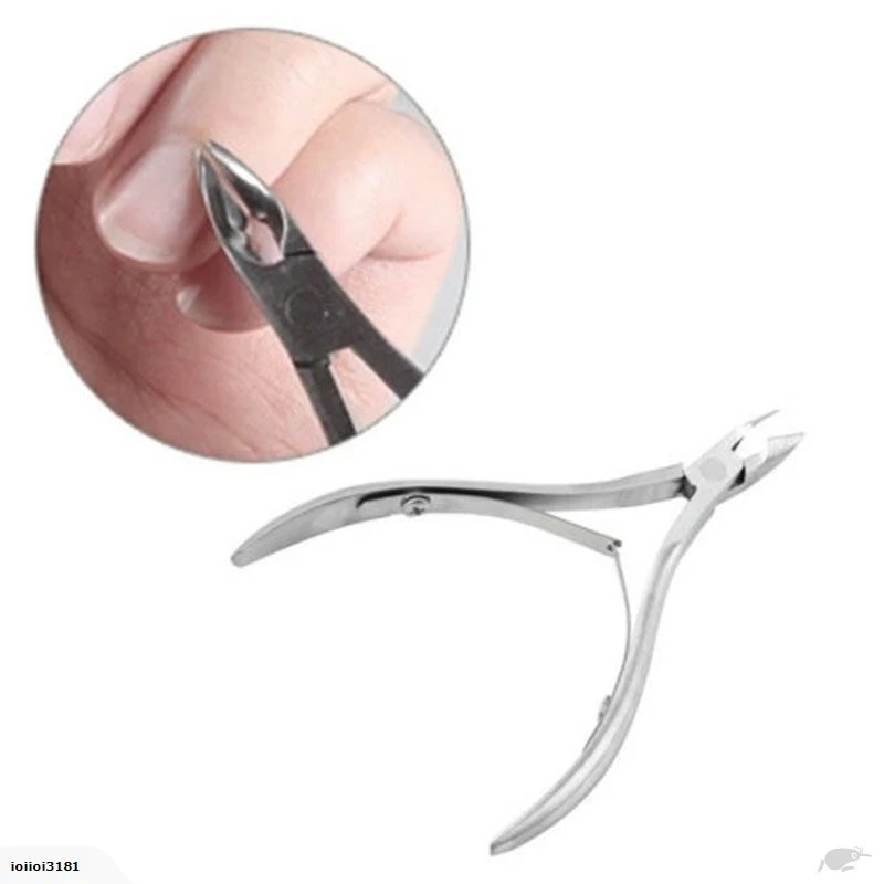 silver Nail Cuticle Nipper Manicure Pedicure Tools product thumbnail 2