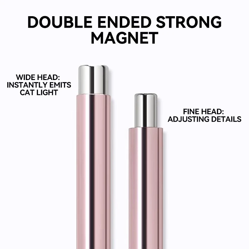 2 In 1 Nail Cat Eye Magnet And Super Strong Magnetic Ball Purple Pink Aluminum Anti-Mistouch Salon Home Manicure DIY Nail Tool product thumbnail 10