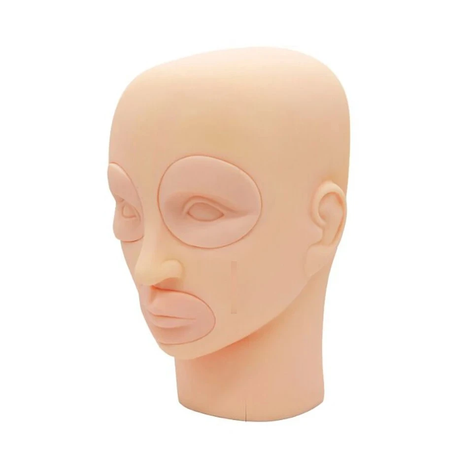 Mannequin head silicone,soft,replaceable,easy to color product thumbnail 3