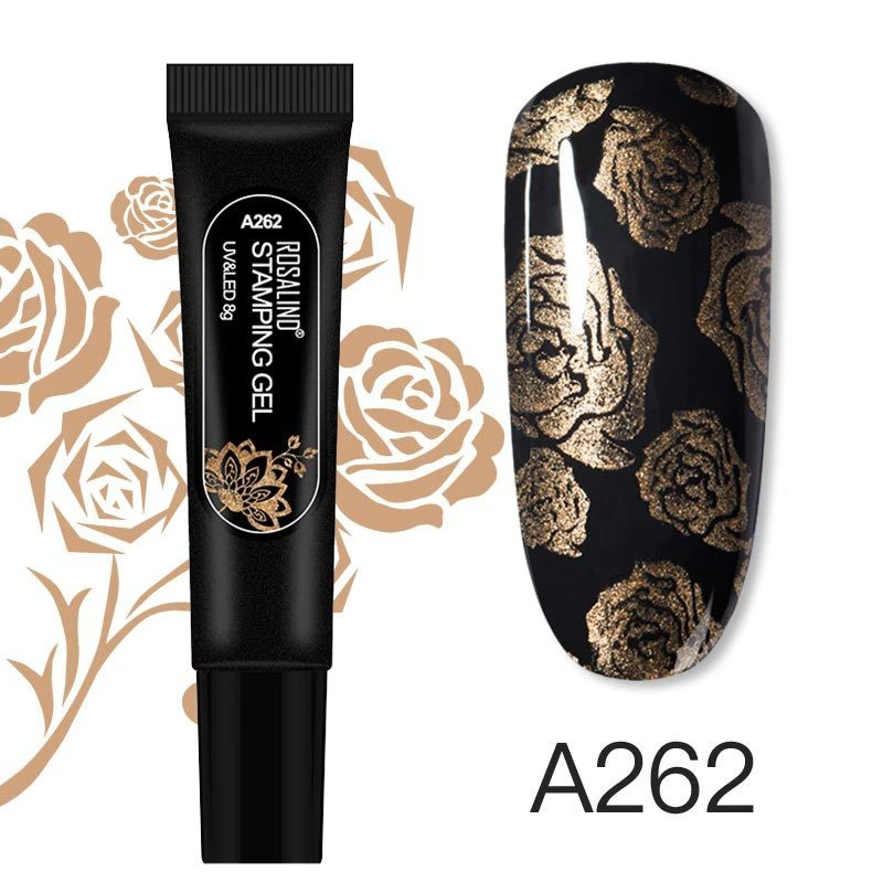 ROSALIND printing glue 8g hose nail polish glue nail shop printing steel plate nail art product thumbnail 16