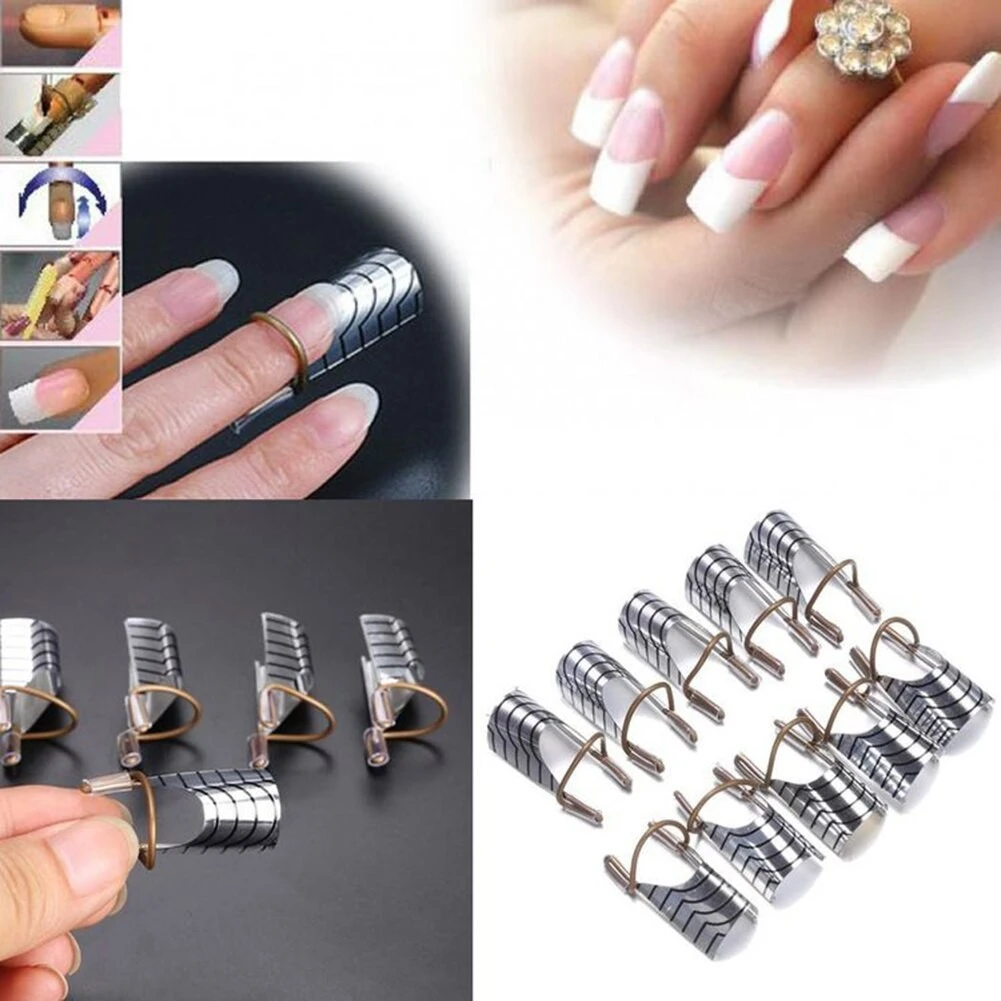 Reusable Dual Silver & Gold Nail Form For Nail Art Making product thumbnail 11