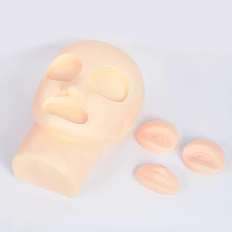 Mannequin head silicone,soft,replaceable,easy to color product thumbnail 20