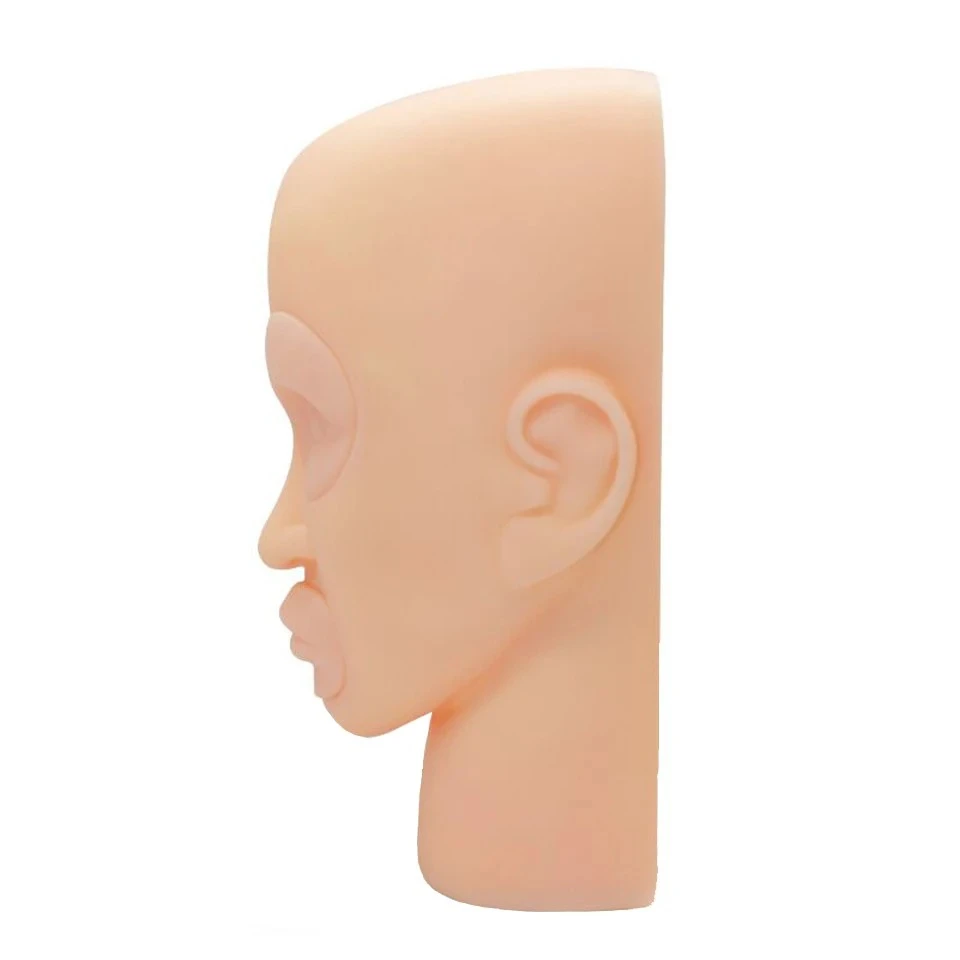 Mannequin head silicone,soft,replaceable,easy to color product thumbnail 4