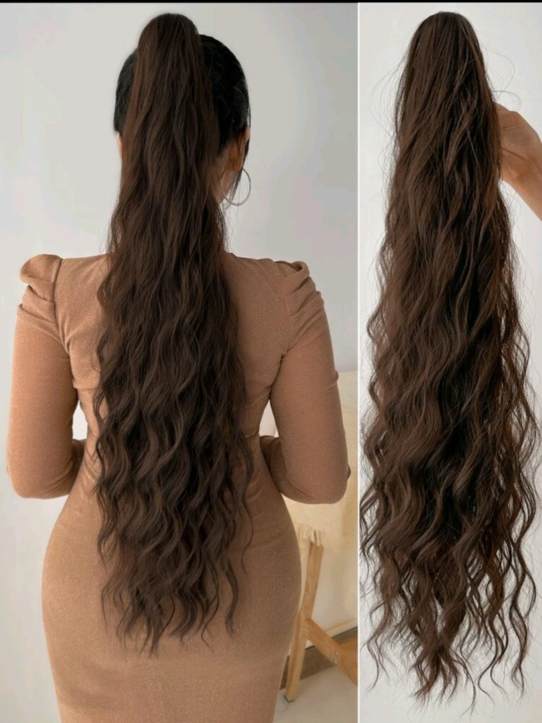 ponytail long hair product thumbnail 4