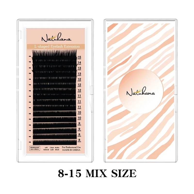 NATUHANA Lashes LL+LCLDLU(M) curl False 8-15Mix Matt Black product thumbnail 15
