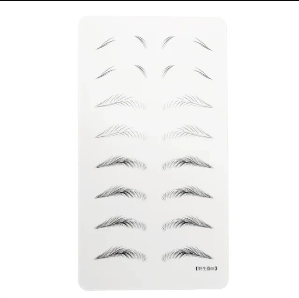 Microblading Practice Skin Inkless Wide Eyebrows Microblading Training Sheet product thumbnail 15