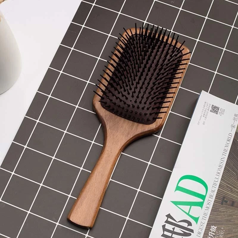 Premium Wooden Bamboo Hair Brush product thumbnail 3