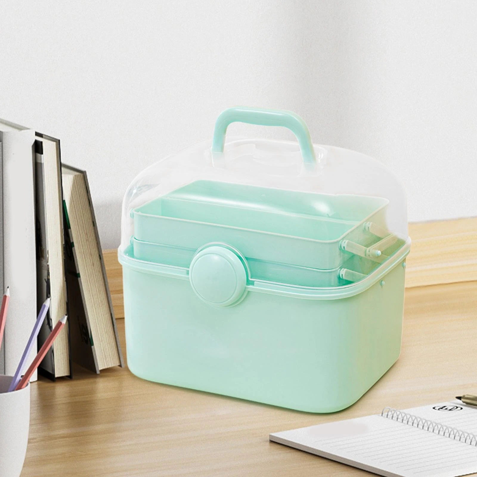 Multipurpose Portable Storage Box – 3 Tiers for Cosmetics, Manicure Tools & Sewing Supplies product thumbnail 16