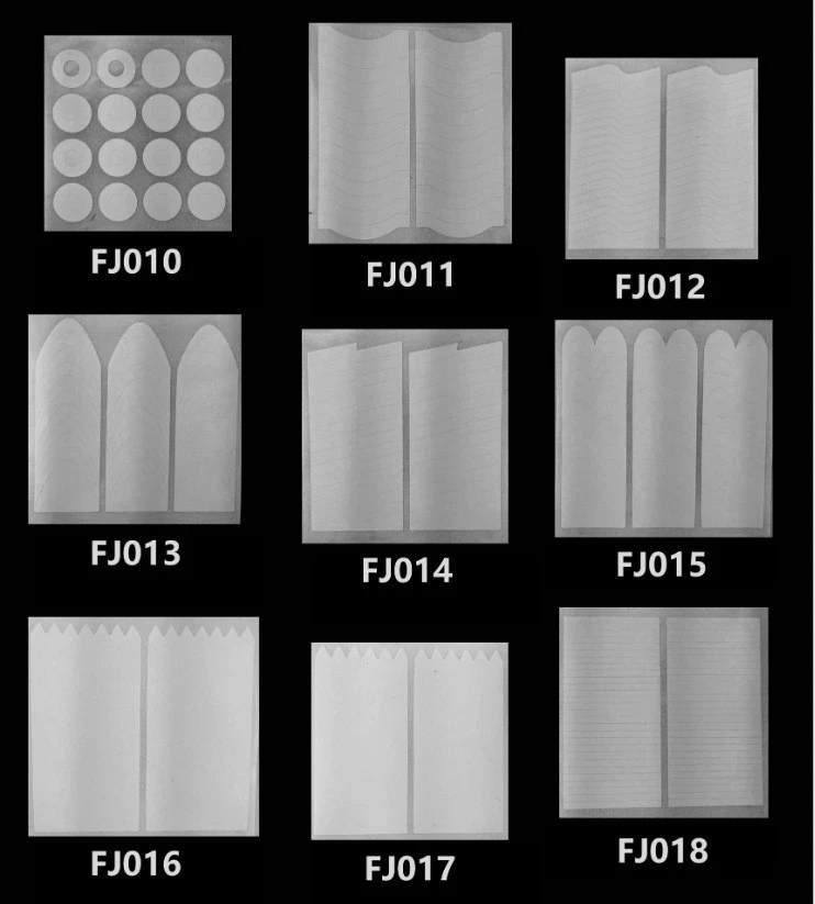 3pcs Nail Art Tools Set French nail art plastic steel plate model 18 French sticker crystal nail making templates product thumbnail 3