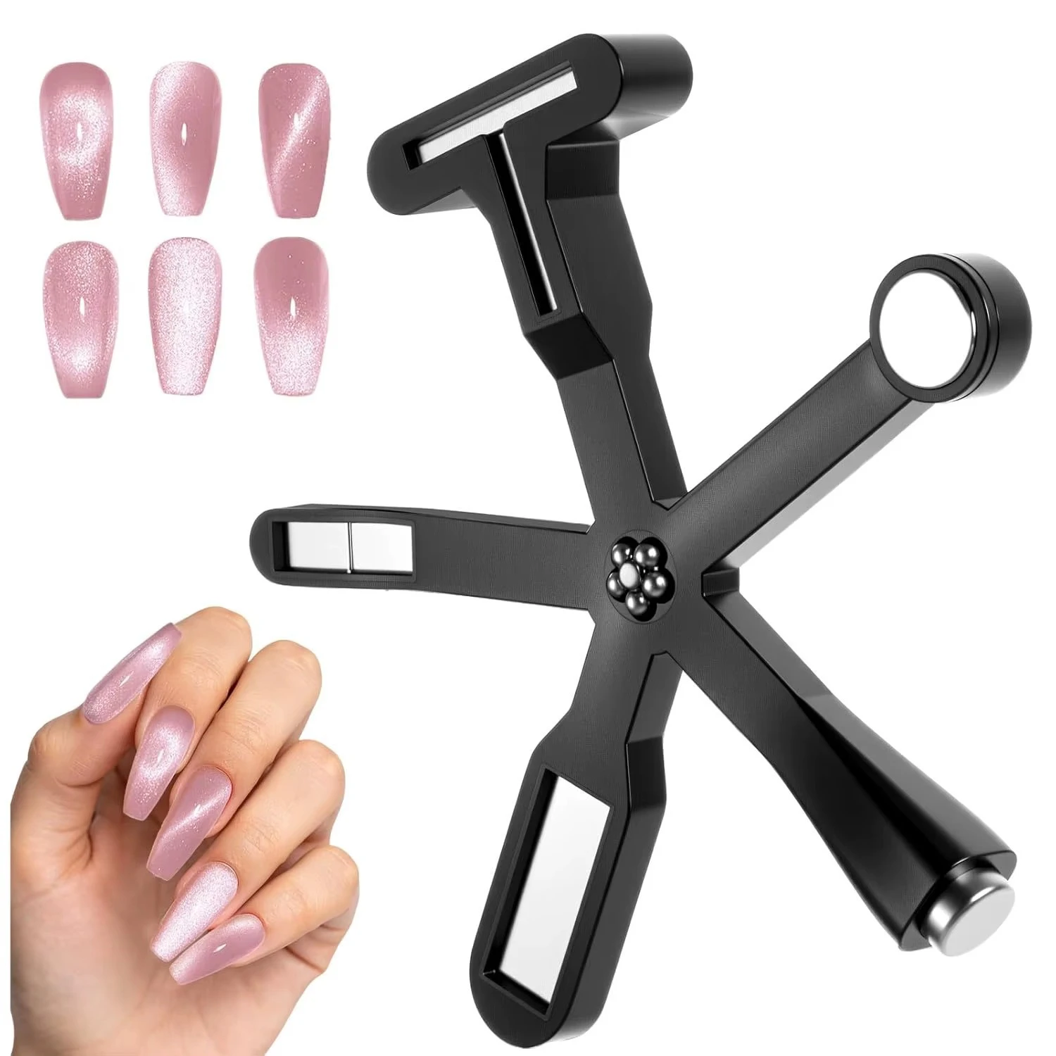 6 in 1 Multi-Function Cat Eye Nail Magnet Gel Magnetic for Nails with Silicone Protective Case for 3D Nails Salon Studio or DIY product thumbnail 8