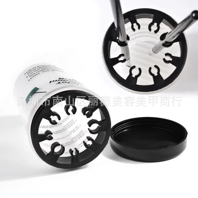 Manicur English Pen Wash Pen Wash Cup Nail Painting Pen Holder Cleaning Brush Wash Pen Storage Box product thumbnail 9