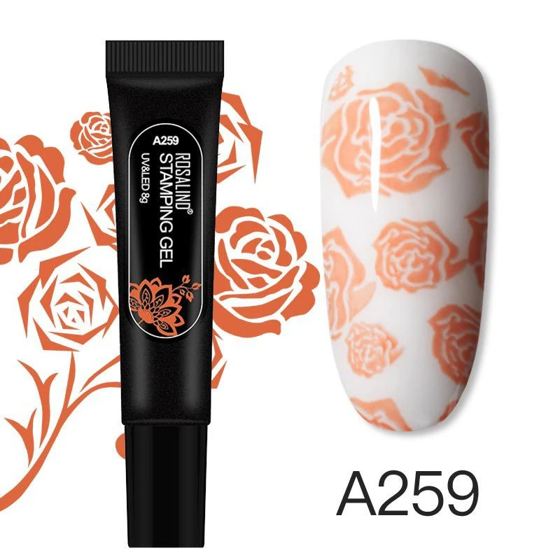 ROSALIND printing glue 8g hose nail polish glue nail shop printing steel plate nail art product thumbnail 7