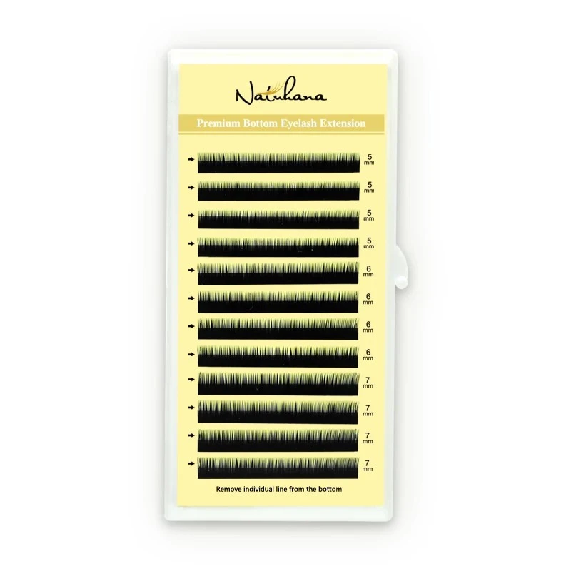 NATUHANA Bottom Eyelash Extension Soft Under Eyelashes J Curl 5-7 Mix product thumbnail 14