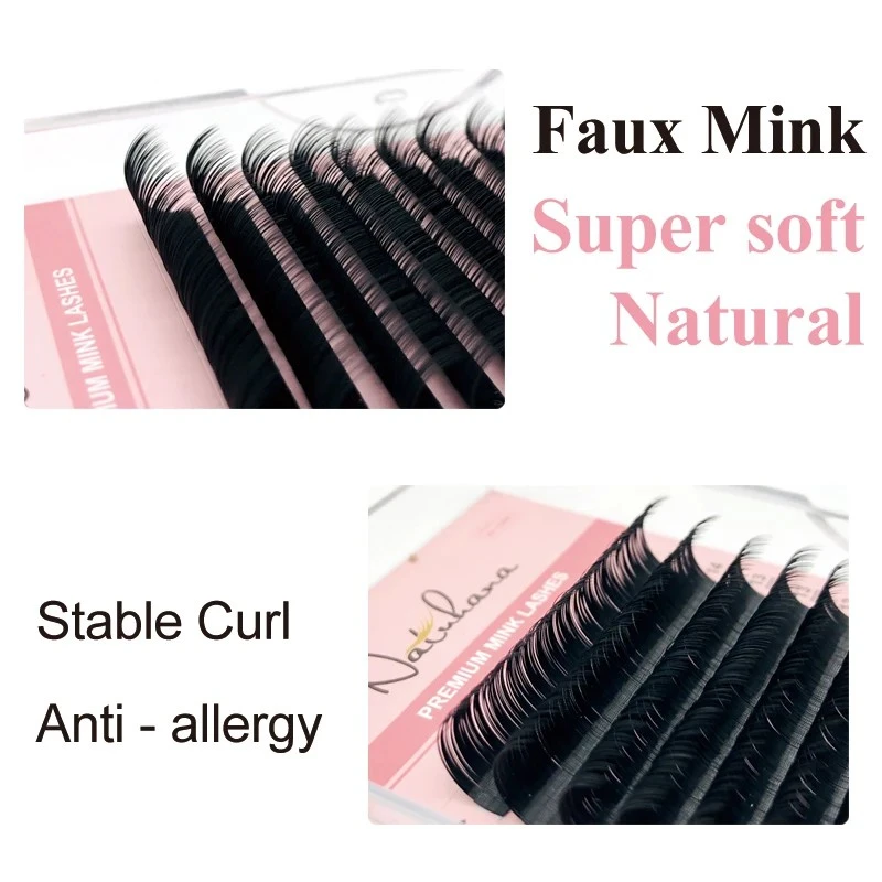 NATUHANA 16lines 8-15mm Mixed Eyelash Extension Matte Black product thumbnail 16