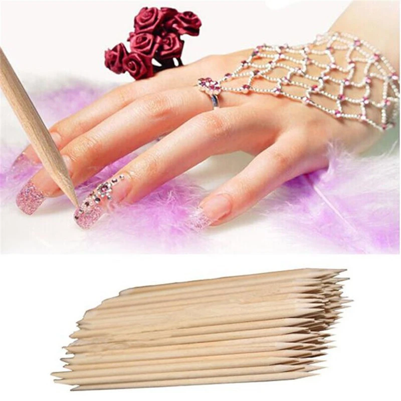 Nail Art Design Orange Wood Stick product thumbnail 5