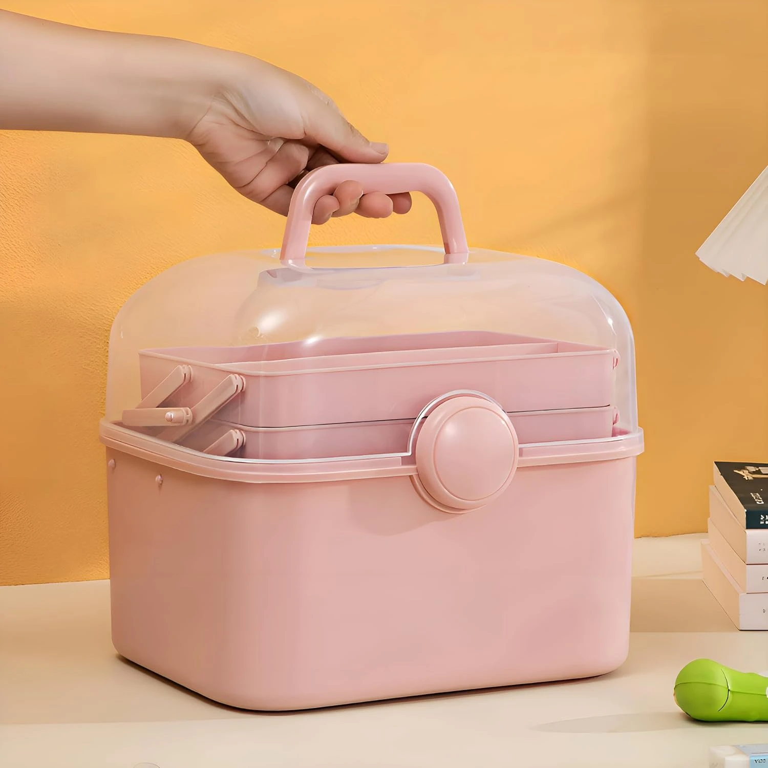 Multipurpose Portable Storage Box – 3 Tiers for Cosmetics, Manicure Tools & Sewing Supplies product thumbnail 20