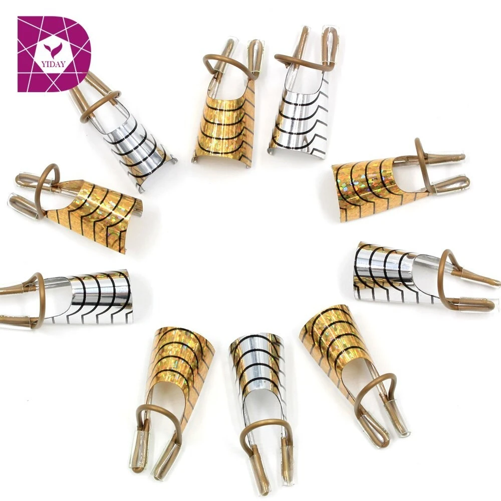 Reusable Dual Silver & Gold Nail Form For Nail Art Making product thumbnail 5