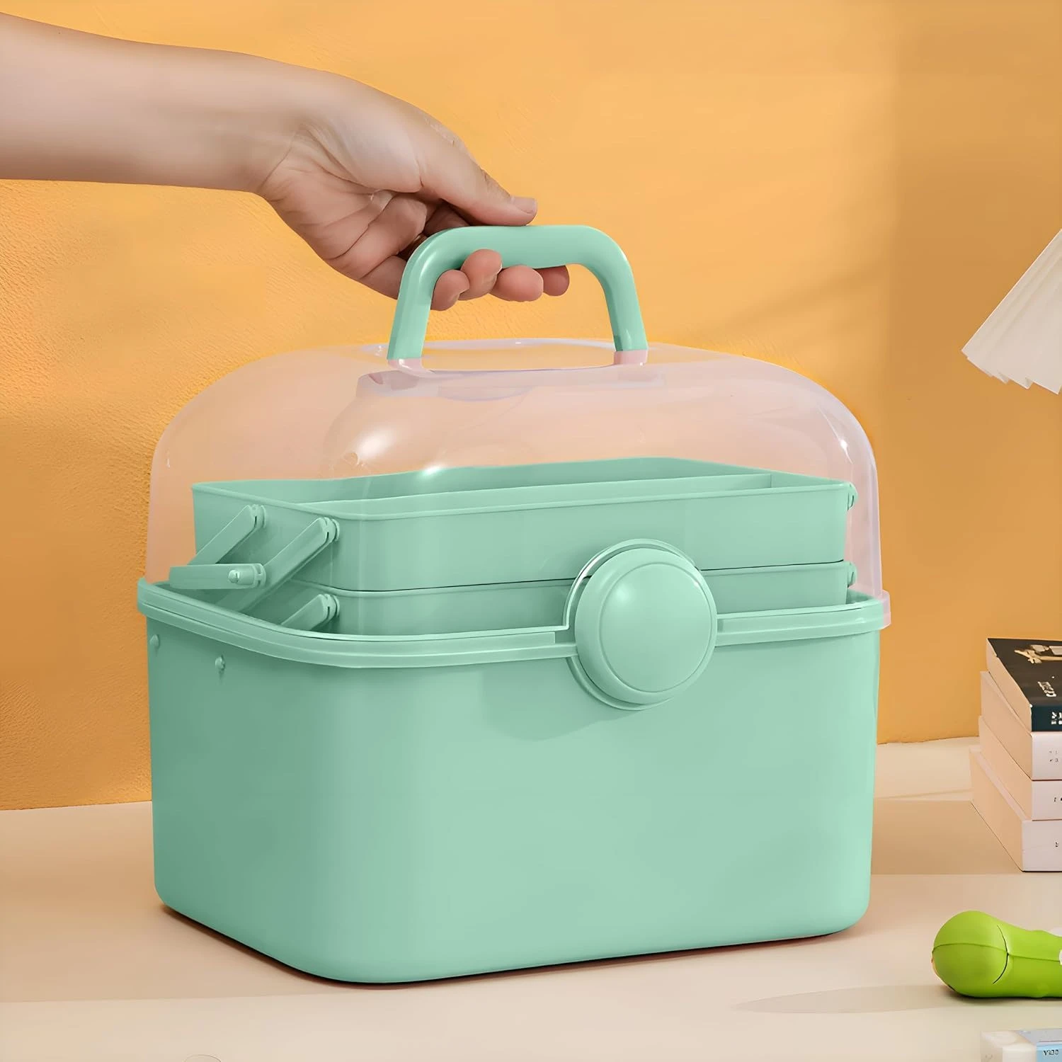 Multipurpose Portable Storage Box – 3 Tiers for Cosmetics, Manicure Tools & Sewing Supplies product thumbnail 29