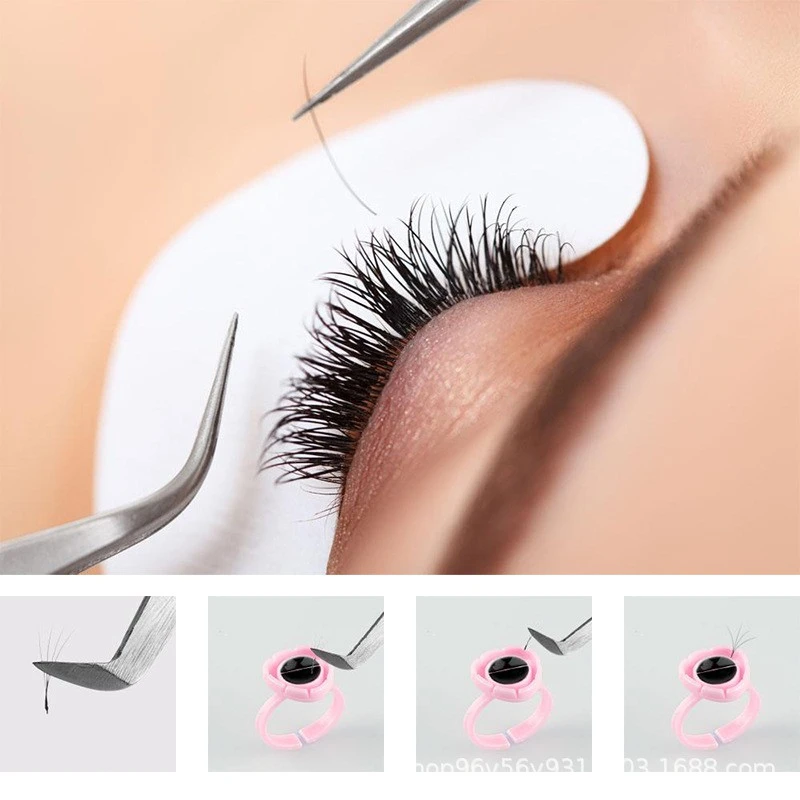 Eyelash embroidery drop glue blooming cup pigment cup ring cup ring cup pigment cup glue tray eyelash glue cup product thumbnail 6