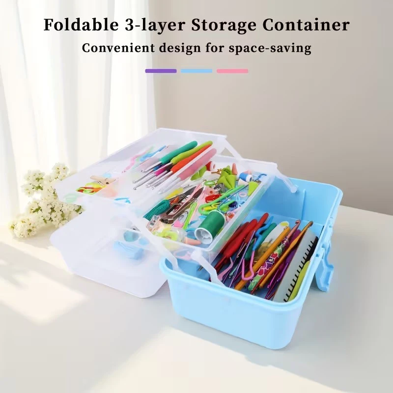 2/3 Layers Large Capacity Foldable Multifunctional Plastic Storage Box product thumbnail 31