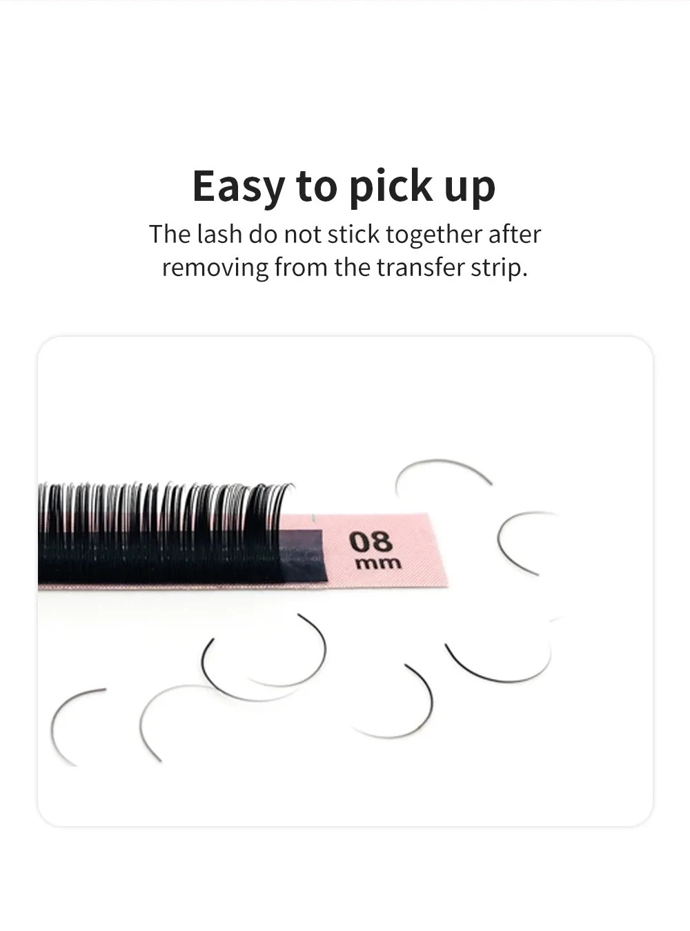NATUHANA 8~15 Mix Ellipse Flat Eyelashes Extensions Matte product thumbnail 13