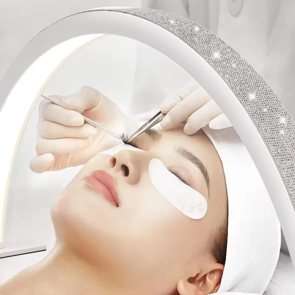 Professional nail half moon lamp, half moon LED lamp with sticker decoration,3 light modes, suitable for beauticians product thumbnail 9