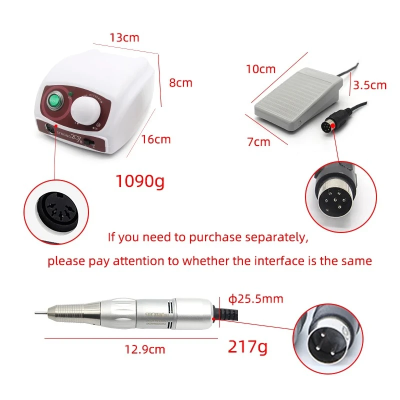 Nail Drill Strong 207b 65W 3000RBM product thumbnail 29