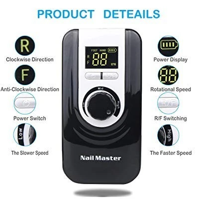 Portable Nail Drill Cordless 35000 RPM product thumbnail 10