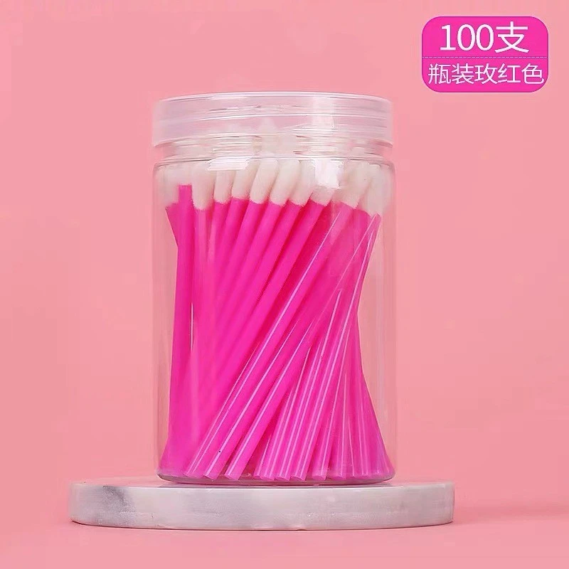 Cleansing eyelash bubble mousse swab 100 barrels, disposable lip brush, eyelash beauty cotton swab tool product thumbnail 16