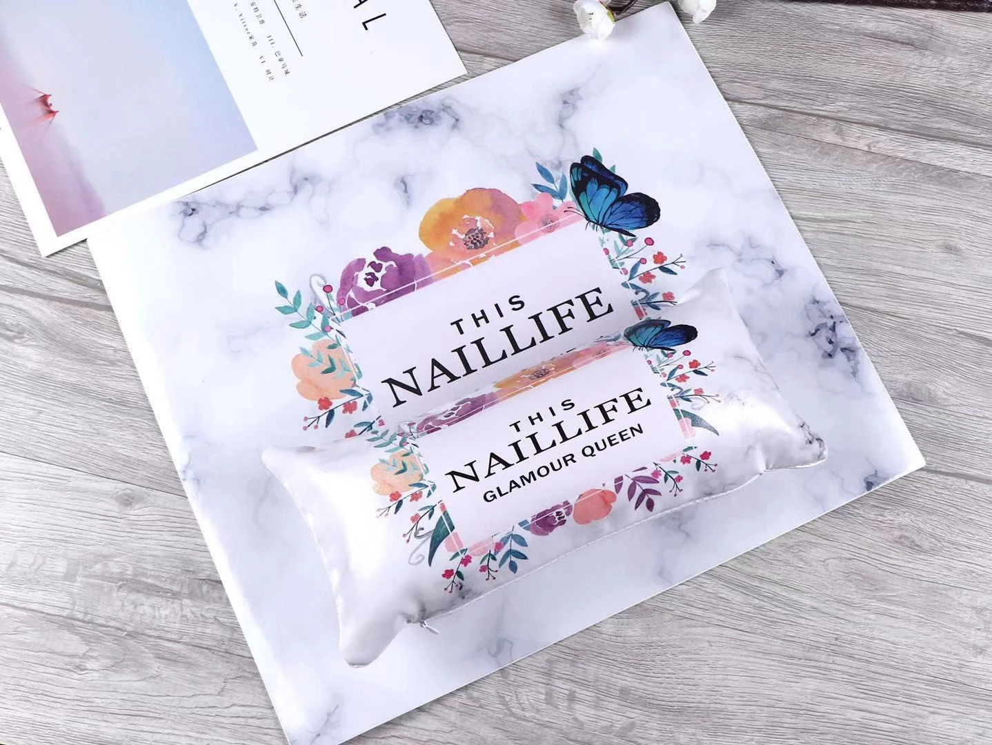 Nail art new leather hand pillow hand cushion nail art ink hand pillowcase 8 colors product thumbnail 5