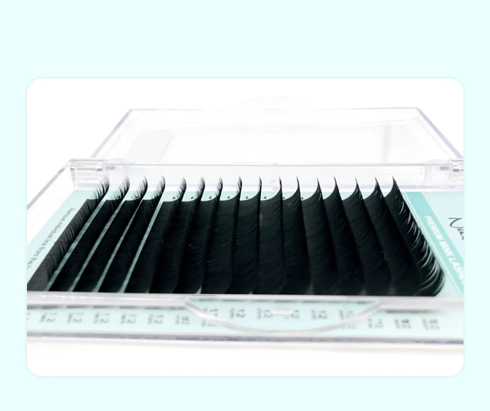 NATUHANA 16Rows Matte Black Natural Soft False Eyelashes product thumbnail 8