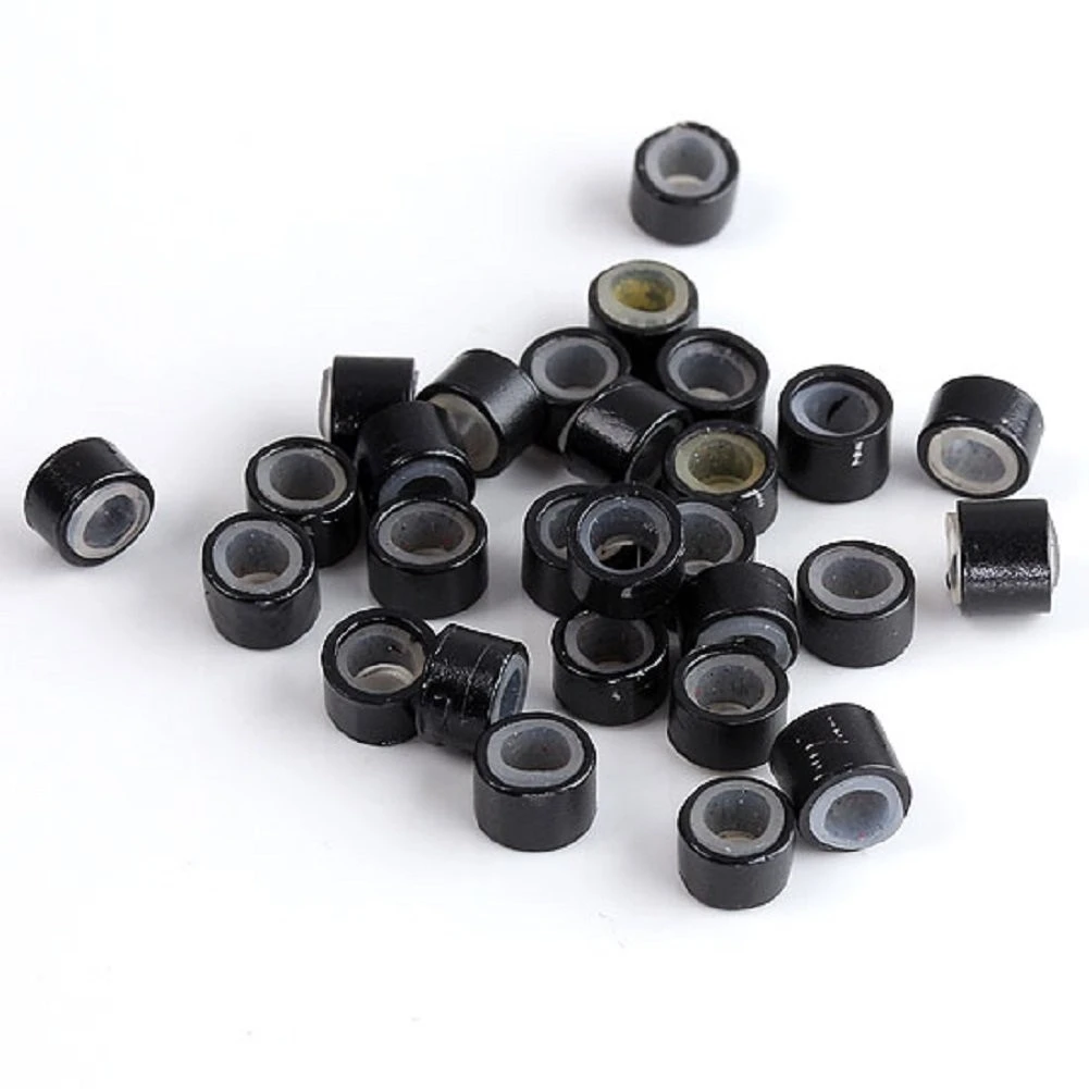 Silicone Lined Micro Link Ring Beads Feather Stick Hair Extensions Fit for I tip hair product thumbnail 7