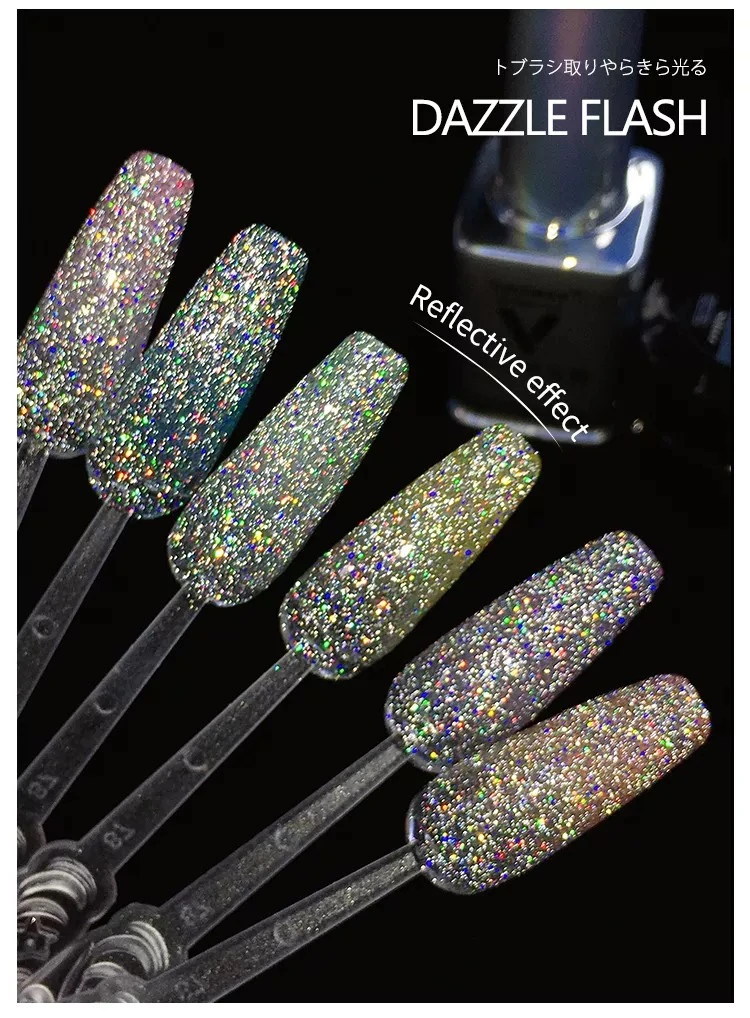 Laser Kaleidoscope Nail Gel Polish Super Broken UV LED Universal Kaleidoscope Nail Gel Polish product thumbnail 8