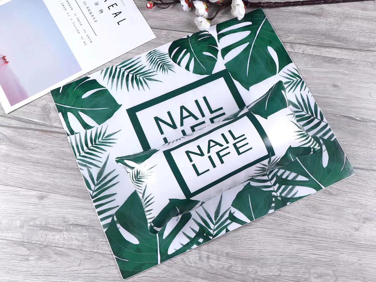 Nail art new leather hand pillow hand cushion nail art ink hand pillowcase 8 colors product thumbnail 4