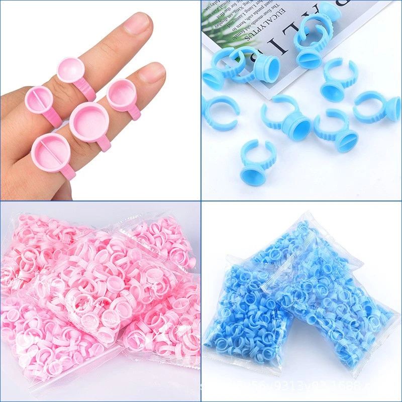 Eyelash embroidery drop glue blooming cup pigment cup ring cup ring cup pigment cup glue tray eyelash glue cup product thumbnail 8