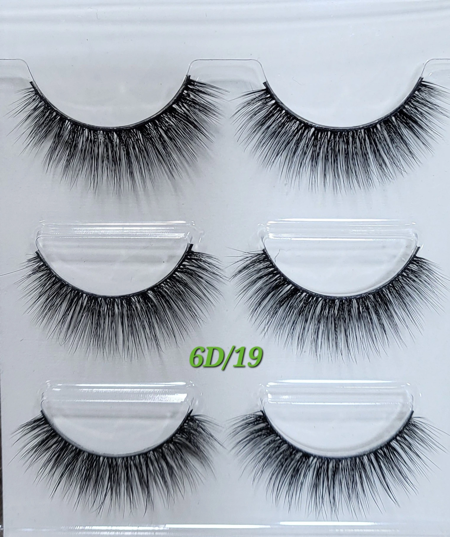 Anjieer Fashion Eyelash 3pairs 6D product thumbnail 4