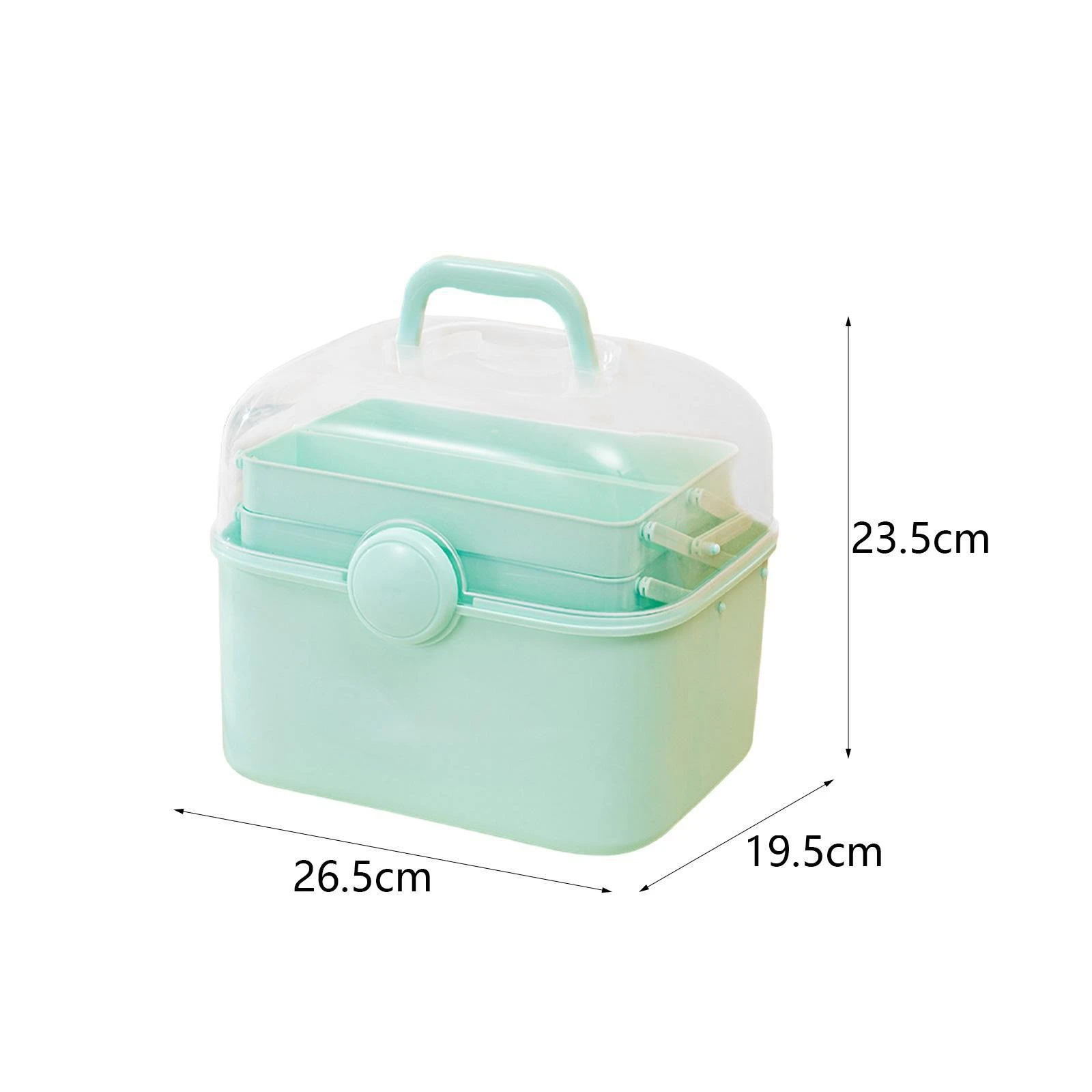 Multipurpose Portable Storage Box – 3 Tiers for Cosmetics, Manicure Tools & Sewing Supplies product thumbnail 19