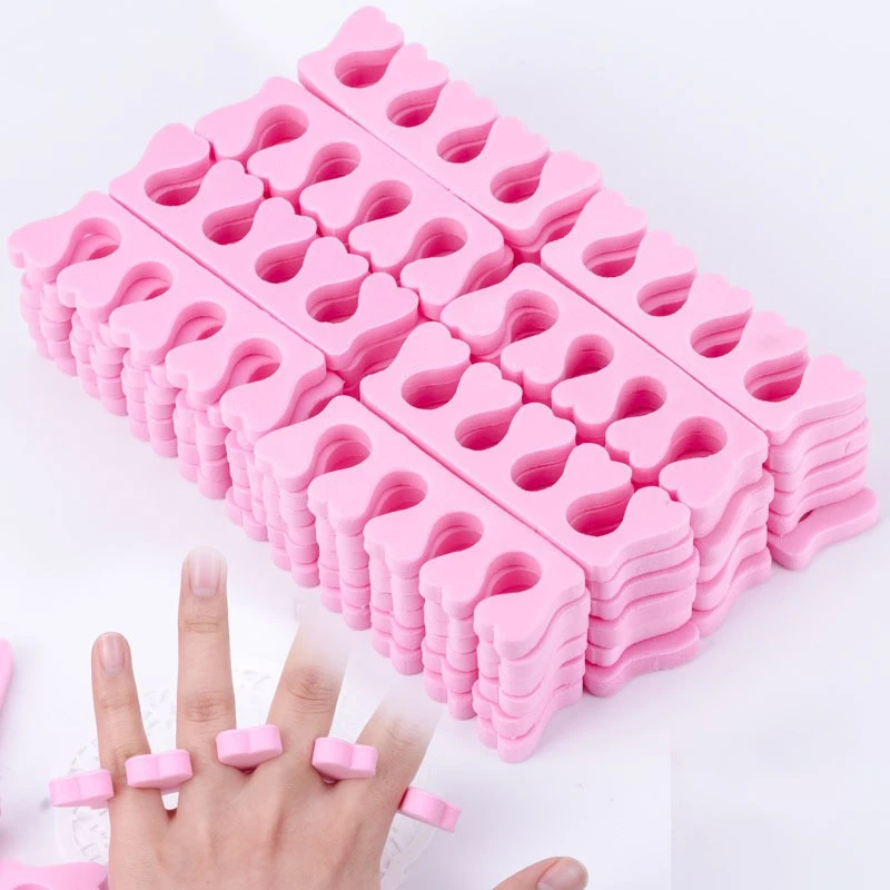 Peach heart finger splitter EVA toe splitter painting nail assist finger finger cotton spacer cotton nail tool product thumbnail 6