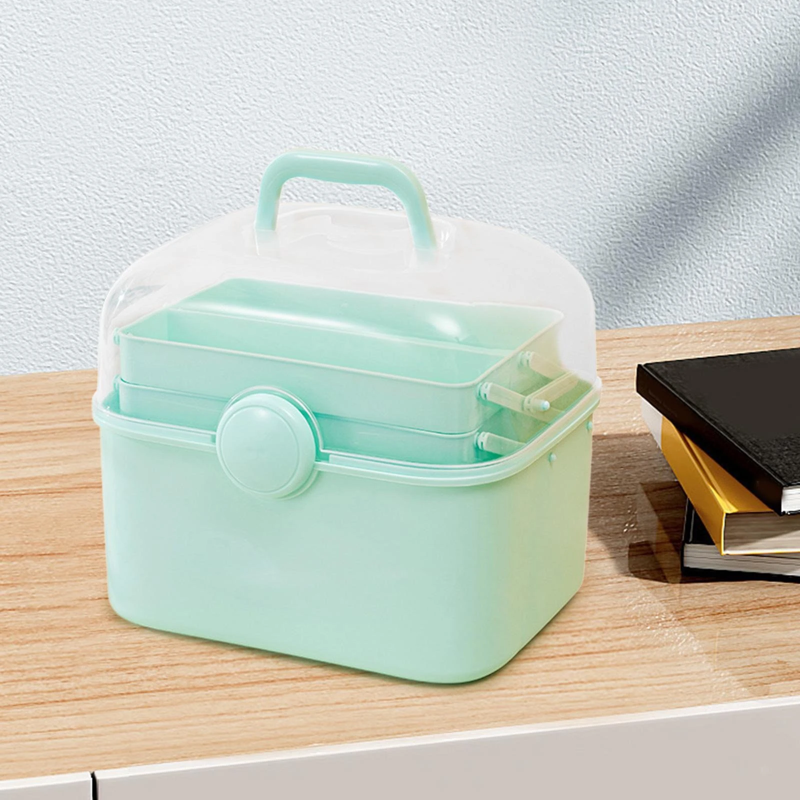 Multipurpose Portable Storage Box – 3 Tiers for Cosmetics, Manicure Tools & Sewing Supplies product thumbnail 17
