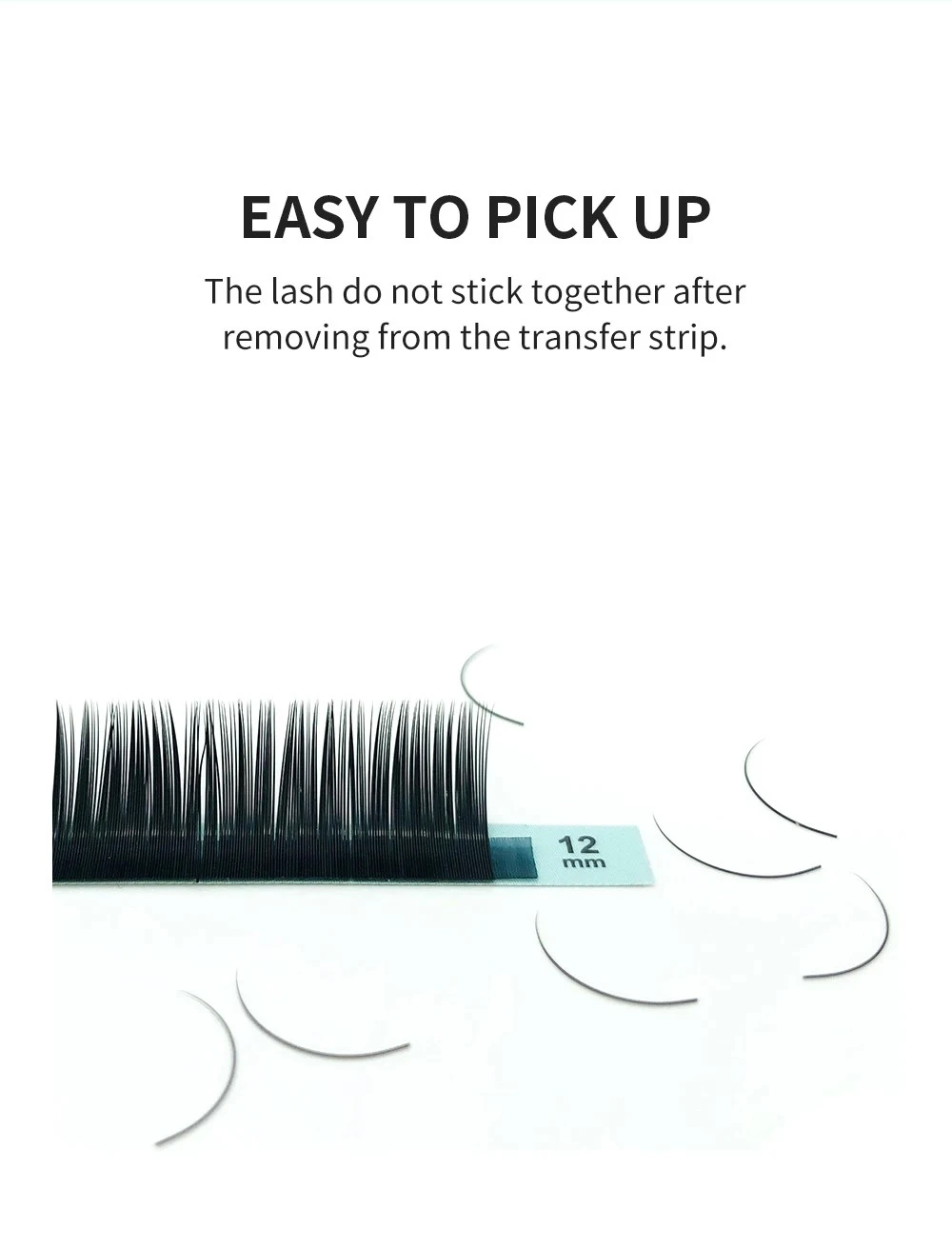 NATUHANA 16Rows Matte Black Natural Soft False Eyelashes product thumbnail 12